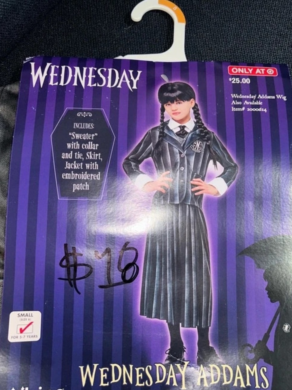 Rubie's Wednesday Addams Costume - Black & White